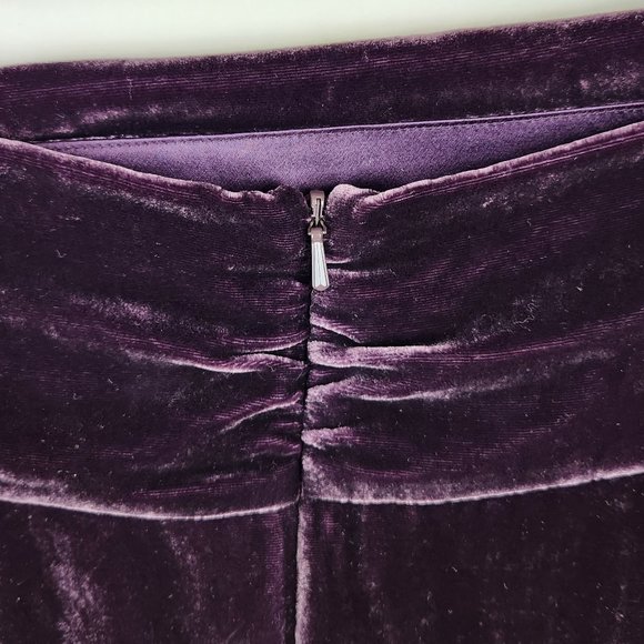 Jigsaw Purple Velvet Mini Skirt sz XL? - Picture 4 of 6